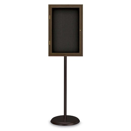 United Visual Products Corkboard, Triple Door, Radius Frame, 72x36", Satin/Pearl UV7005-SATIN-PEARL